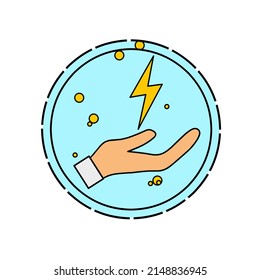 ilustración vectorial gráfico de ahorro de energía, ahorro de electricidad, apto para afiches, banner, etc.