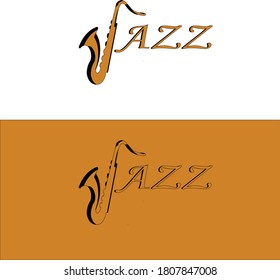 Gráfico vectorial de ilustración de saxofón.