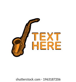 Illustration Vector graphic of saxophone logo, fit for performer, entertainment etc.