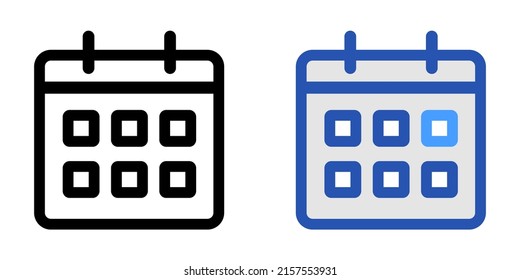Illustration Vector Graphic of schedule month, event date, calendar icon
