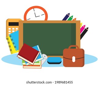 illustration vector graphic of school divace.  Perfect for add to the collection of school or children's magazine books.