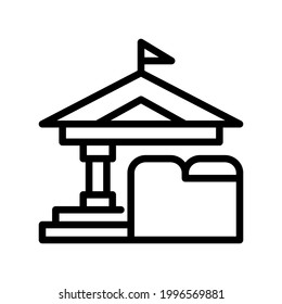 Illustration Vector Graphic of School Icon Design