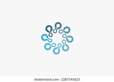 Illustration vector graphic of science circle geometric. Good for logo