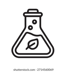 Ilustración Vector gráfico de Ciencia Frasco Icono