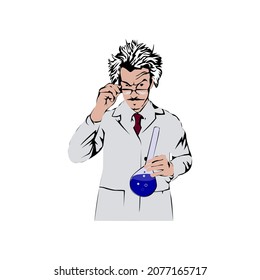 Illustration Vector Graphic of Scientist design