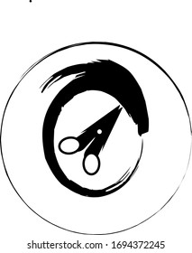illustration vector graphic of scissor