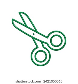 Illustration Vector graphic of scissor icon. Fit for tailor, haircut, barber, salon, dotted line etc