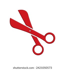 Illustration Vector graphic of scissor icon. Fit for tailor, haircut, barber, salon, dotted line etc
