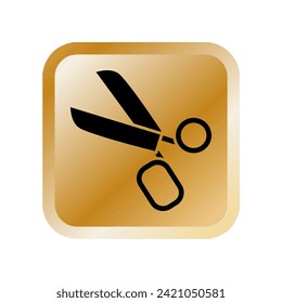 Illustration Vector graphic of scissor icon. Fit for tailor, haircut, barber, salon, dotted line etc
