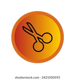 Illustration Vector graphic of scissor icon. Fit for tailor, haircut, barber, salon, dotted line etc