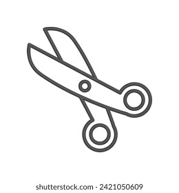 Illustration Vector graphic of scissor icon. Fit for tailor, haircut, barber, salon, dotted line etc