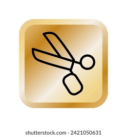 Illustration Vector graphic of scissor icon. Fit for tailor, haircut, barber, salon, dotted line etc