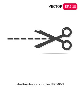 Illustration vector graphic of Scissors vector icon. Haircutter flat sign design