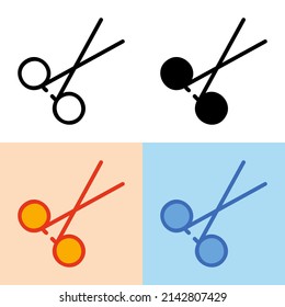Illustration vector graphic of Scissors Icon. Perfect for user interface, new application, etc