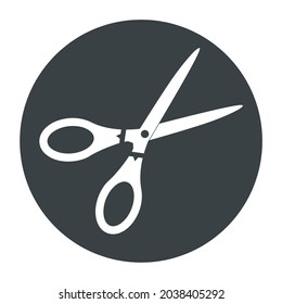 Illustration vector graphic scissors in minimalist style