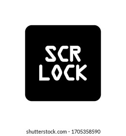 Illustration vector graphic of screen lock button icon