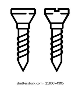 Illustration Vector Graphic of screw, tool, work icon