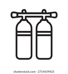 Ilustración Vector gráfico de Tanques de buceo Icon