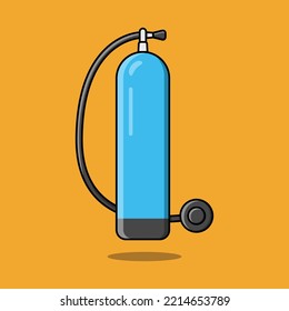 Illustration vector graphic of scuba tank.