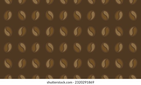 Illustration vector graphic seamless pattern coffee bean