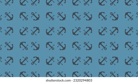 Illustration vector graphic seamless pattern anchor