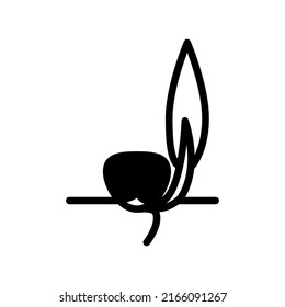 Illustration Vector graphic of seedling icon. Fit for plant, growth, gardening, seed etc.