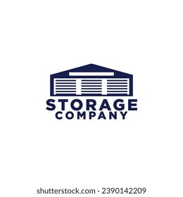 Illustration vector graphic of self storage company logo design template