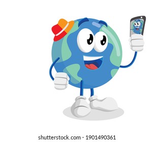 Illustration vector graphic of with selfie poses. Perfect for card, poster, banner, etc.