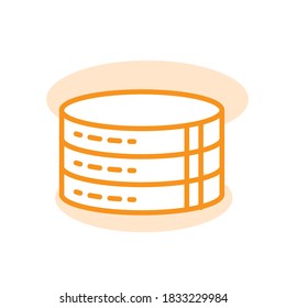 Illustration Vector graphic of server icon template