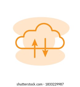Illustration Vector graphic of server icon template