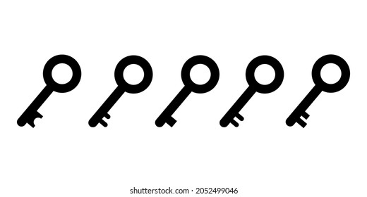 Illustration vector graphic a set of a set of lock icons in trendy flat style isolated on the background. Lock icon page symbol for your website design Lock logo, app icon.