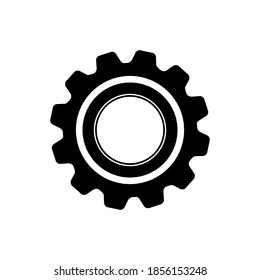 Illustration vector graphic of setting, gear icon. Concept flat design. Perfect for icon, poster, banner, web, label, sign, symbol, card, template, application, etc.