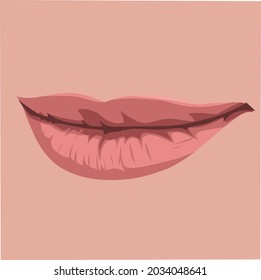 Illustration, Vektorgrafik von Sexy Lips, perfekt auf Hintergrund