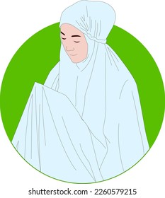 Illustration vector graphic of Shalat Pray, fit for graphic resources, greetings template