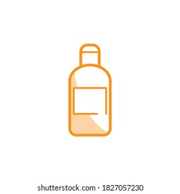 Illustration Vektorgrafik von Shampoo Flasche Symbol. Geeignet für Behälter, Röhren, Verpackung, Dusche etc.