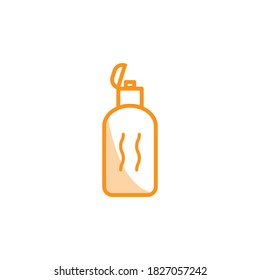 Illustration Vector graphic of shampoo bottle icon. Fit for container, tube, package, shower etc.
