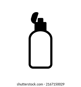 Illustration Vector graphic of shampoo bottle icon. Fit for container, tube, package, shower etc.