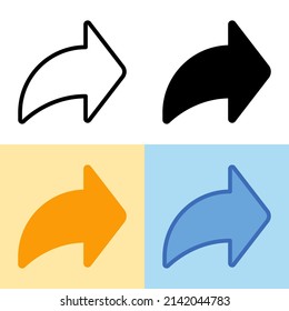 Illustration vector graphic of Share Icon. Perfect for user interface, new application, etc