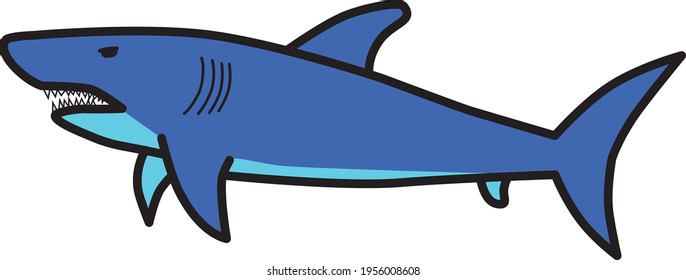 Vektorgrafik von Haifischen