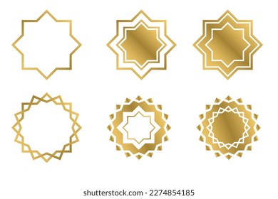 Illustration vector graphic for A sharp octagonal ramadan ornament with lines and planes is suitable for background templates, greeting cards, banners, flyers, etc.