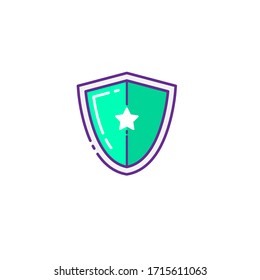 Gráfico vectorial de ilustración de escudo