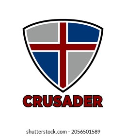 Illustration Vector Graphic of Shield Crusader design