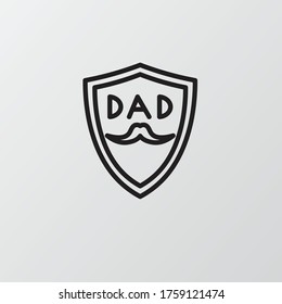 Illustration, Vektorgrafik von Schild Dad Symbol. 