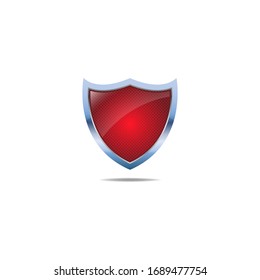 Illustration vector graphic of Shield with dots texture. Shield design. Security shield. Strong protection.