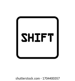 Illustration vector graphic of shift keyboard icon