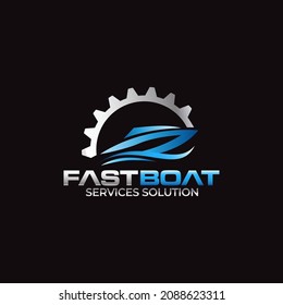 Illustration vector graphic of ship and boat concept logo design template