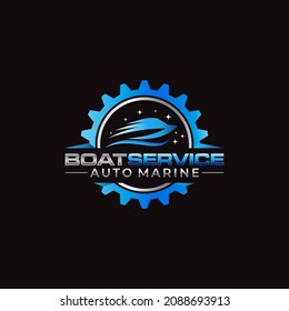 Illustration vector graphic of ship and boat concept logo design template