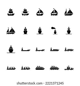 Illustration Vector Graphic of Ship icon