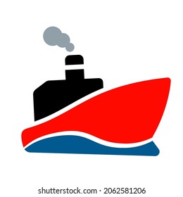 Vektorgrafik-Logo-Vorlage für Wasserschiff