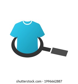 Illustration Vector Graphic of Shirt Search Logo. Perfect to use for Technology Company
